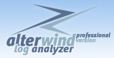 AlterWind Log Analyzer Professional. Log analysis software for search engine optimization and website promotion.